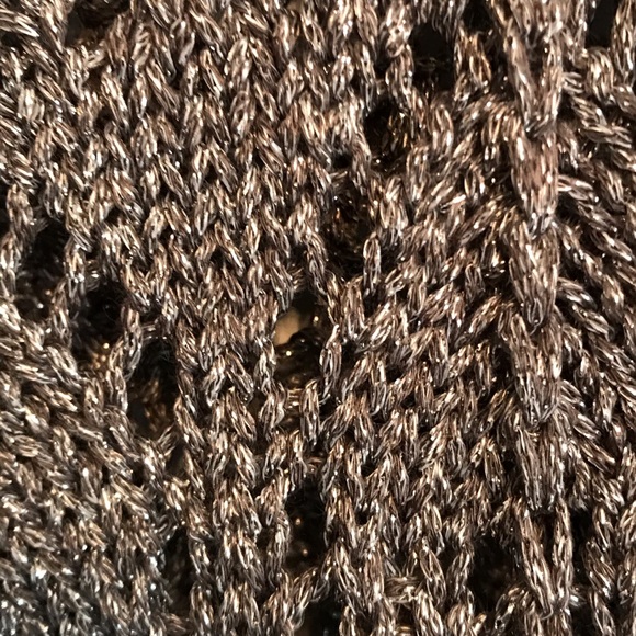 Like new Jones New York shining silver sweater . - Picture 4 of 4